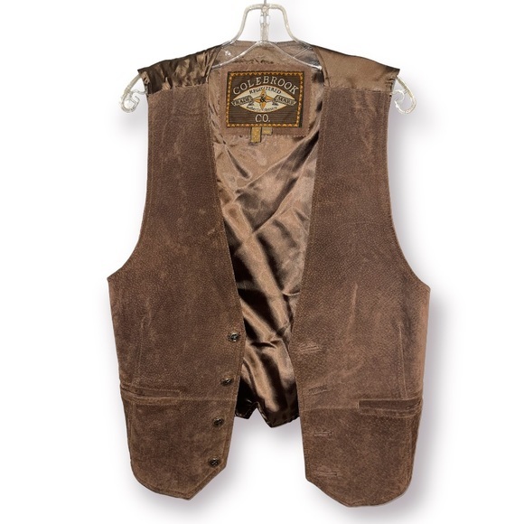 Colebrook Jackets & Coats Colebrook Suede Vest Vintage Leather With
